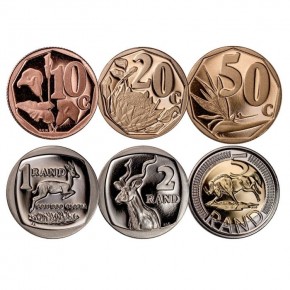 6-Piece Set - 2021 South Africa Proof Coins Set GEM Proof OGP